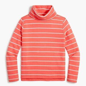 J. Crew Factory Striped mockneck sweatshirt cloudspun fleece BA202 S